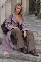 Sophisticated Minimalist Style Long Overcoat