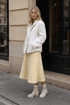 Fashion Pink Lapel Long Sleeves Women Blazer Jacket Loose Overcoats