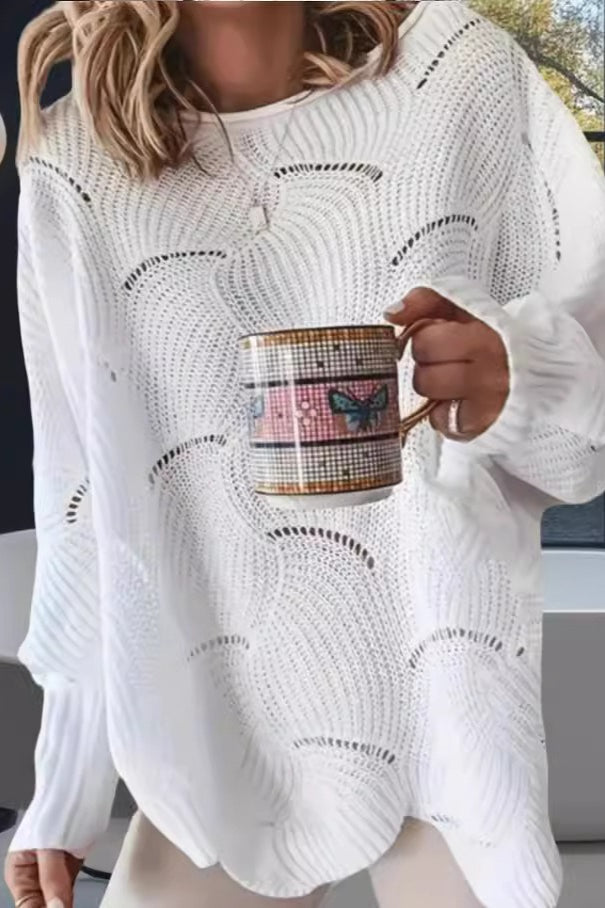 Loose Fit Crochet Sweater Main image