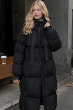 Trendy Long Hooded Puffer Jacket