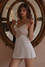 Silky Lace Deep V Cami Mini Dress