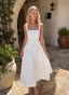 Waist Cinched Strap Vacation Dress