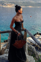 Cut-Out Strapless Birthday Dress