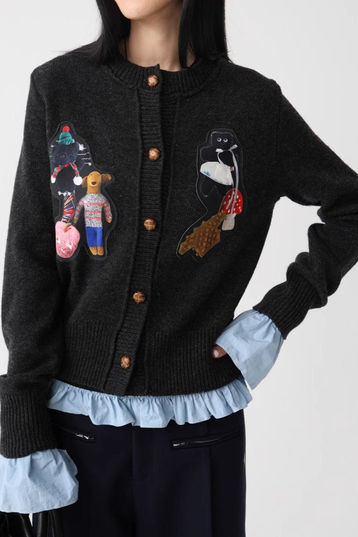 Vintage Round Neck Cardigan Secondary image