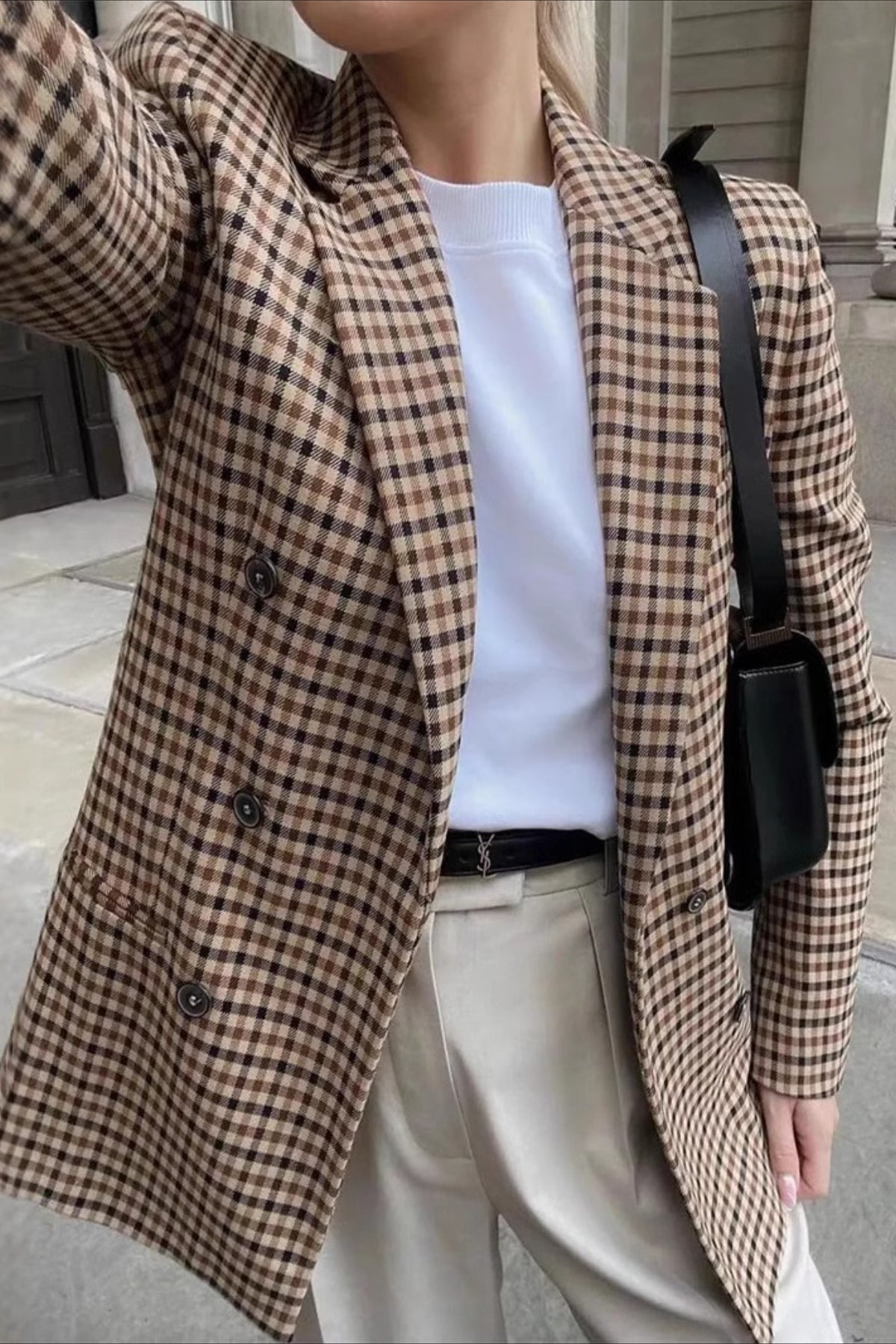 Houndstooth Office Chic Blazer Secondary image