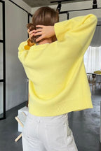 V Neck Pocket Knit Cardigan