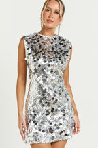 Sleeveless Slim  Party Sequin Dress