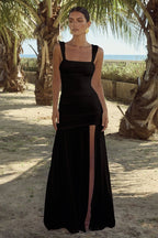 Sultry Square Neck Slip Dress