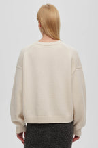 Letter Print Knit Sweater