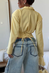 Solid Color Short Casual Blazer