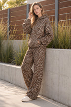 Y2K Leopard Print Hip-Hop Hoodie