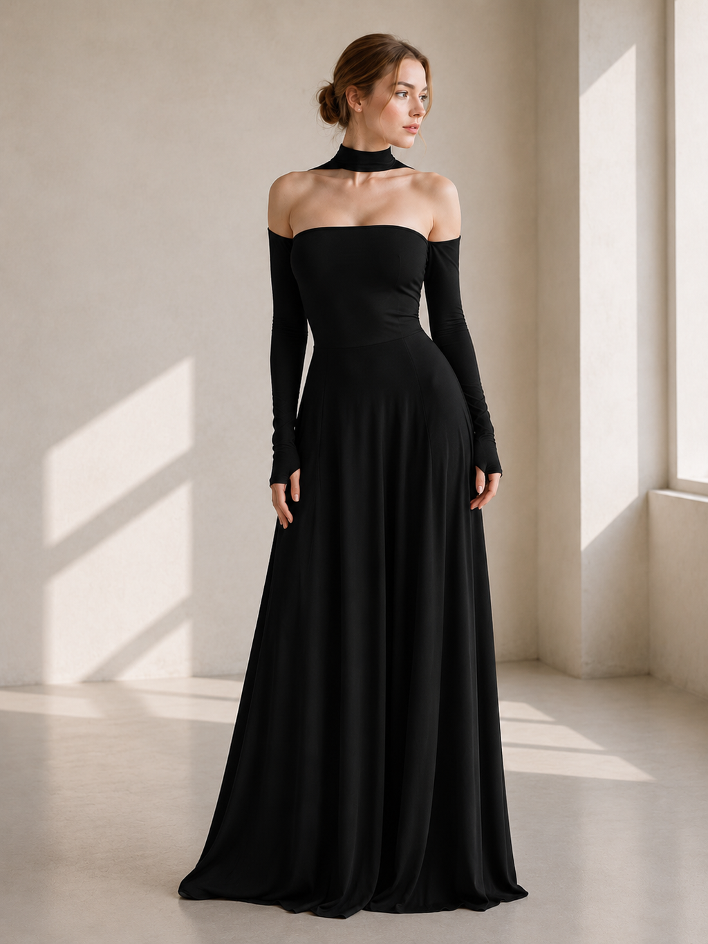 Halter Neck Ball Gown Formal Dress