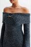 Knit Off Shoulder Fitted Bodycon Dress