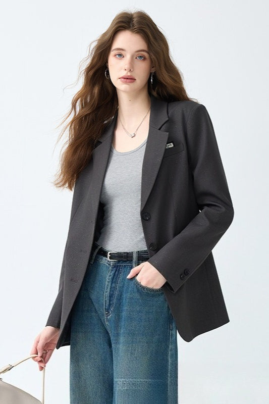 Unstructured Relaxed Office Chic Blazer Main image