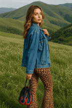 Leopard Print Flare Pant