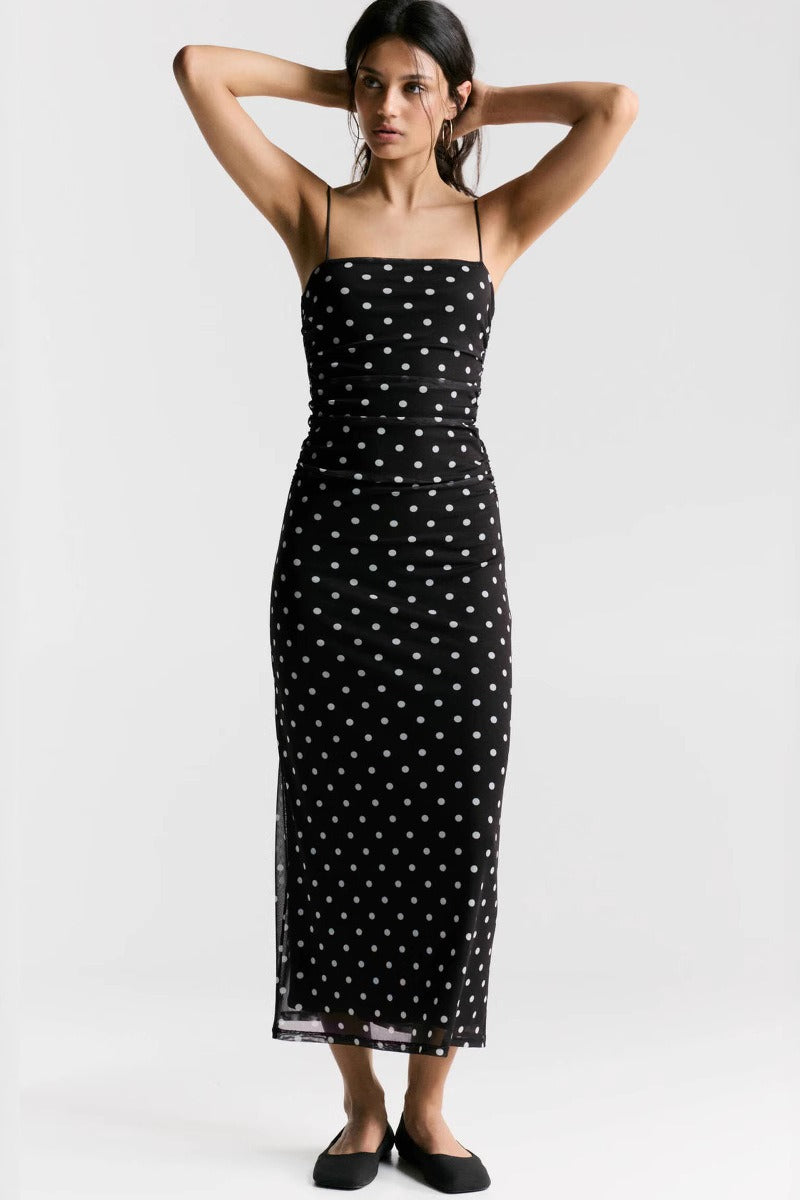 Polka Dot Cami Bodycon Maxi Dress Secondary image