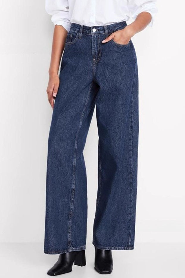 Classic Wide Leg Denim Jeans Main image