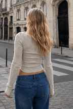 Bodycon Slim Fit Long Sleeve Knit Top