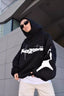Star Letter Graphic Print Hoodie