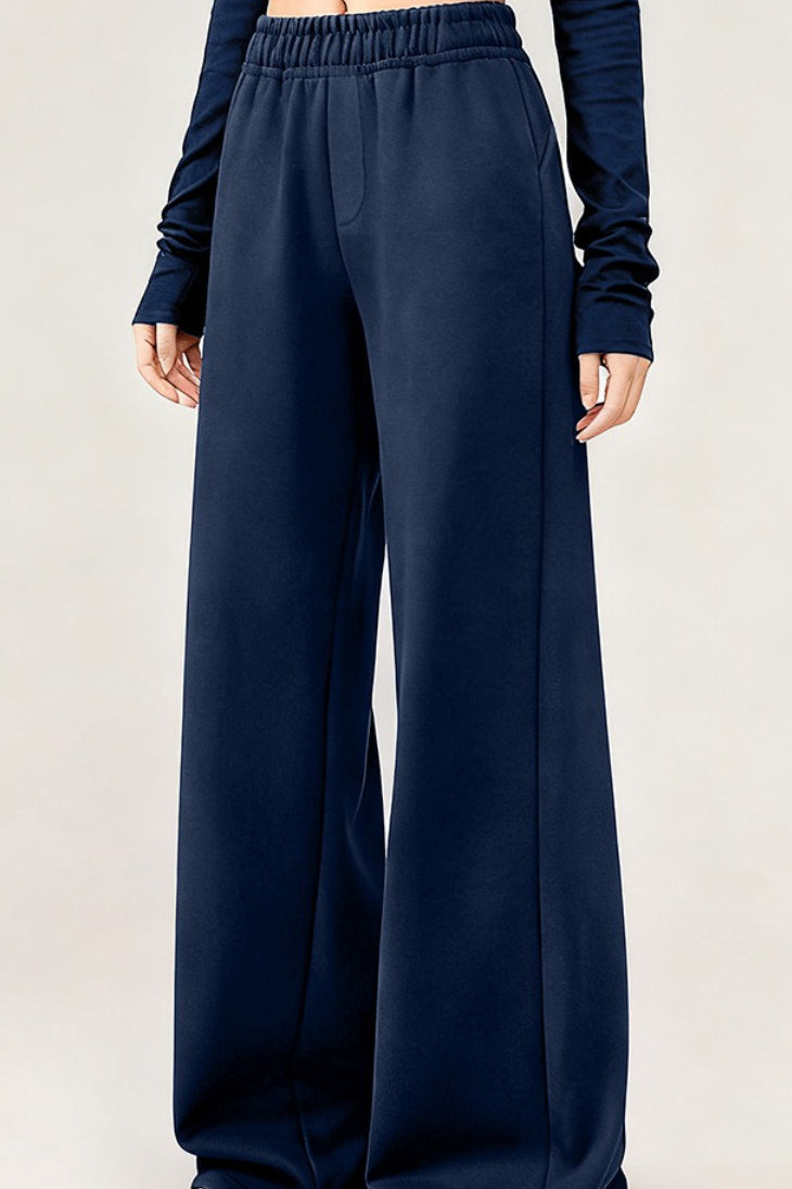 High Waist Narrow Leg Knit Pants