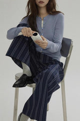 Wool Blend Layered Cardigan