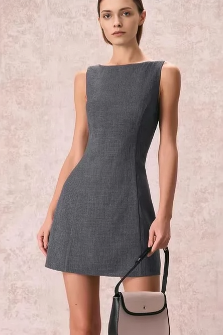 Sleeveless Cinched A Line Work Dress Secondary image