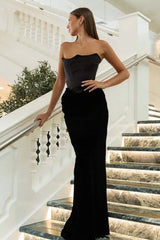 Boned Strapless Mermaid Birthday Dress