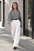 Effortless Charming Pinstripe Shirt