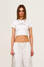 Cropped Fitted Crewneck T-Shirt