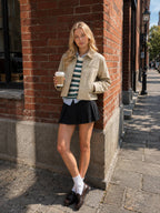 Cropped Utility Workwear Jacket