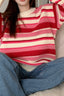 Colorblock Striped Knit Sweater