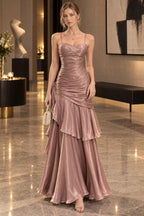 Chiffon Spaghetti Strap Maxi Dress