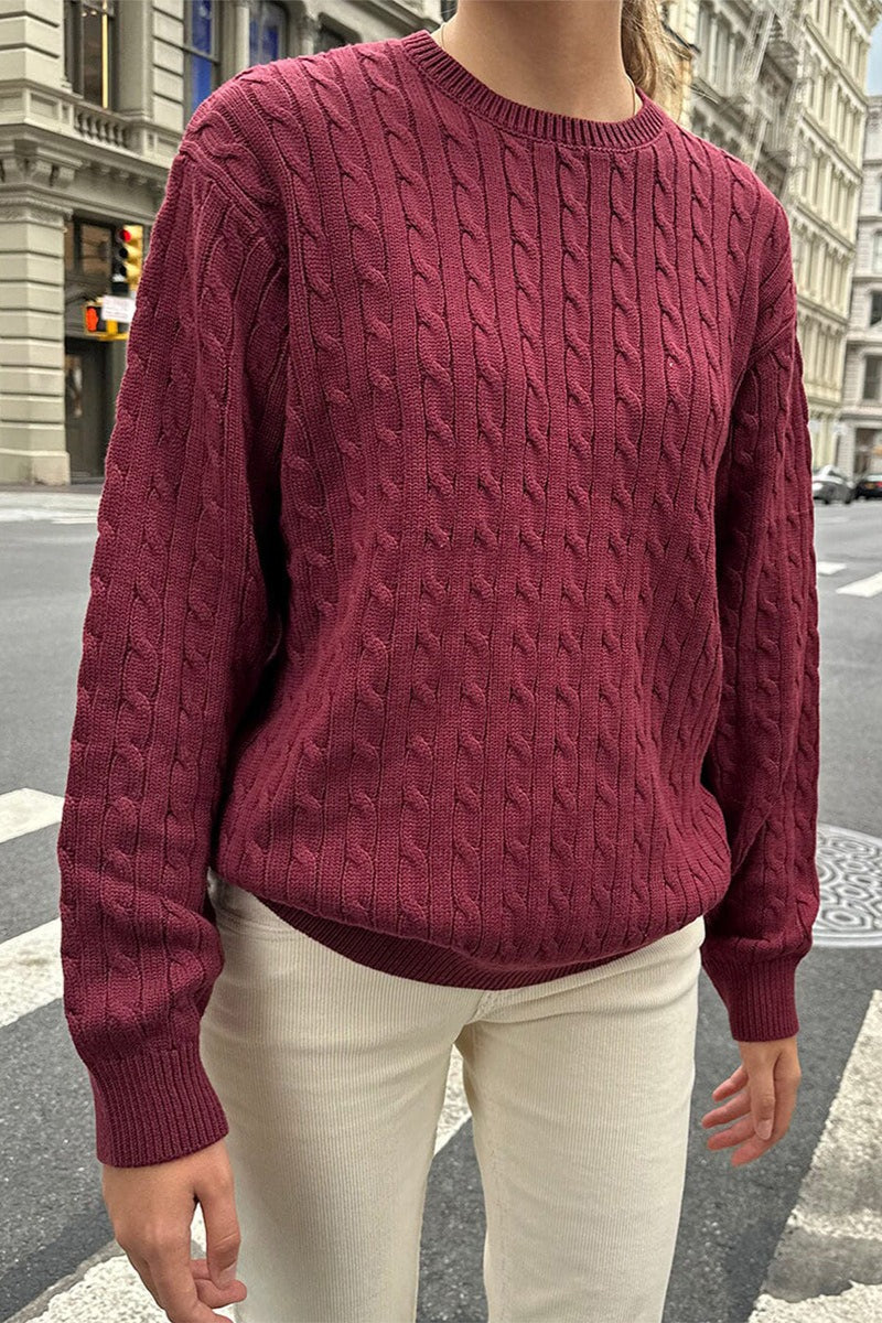 Minimalist Solid Long Sleeve Sweater Main image