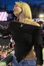 Asymmetric Off Shoulder Ribbed Knit T-shirts