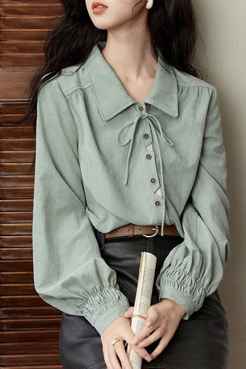 Unique Brushed Texture Blouse Secondary image