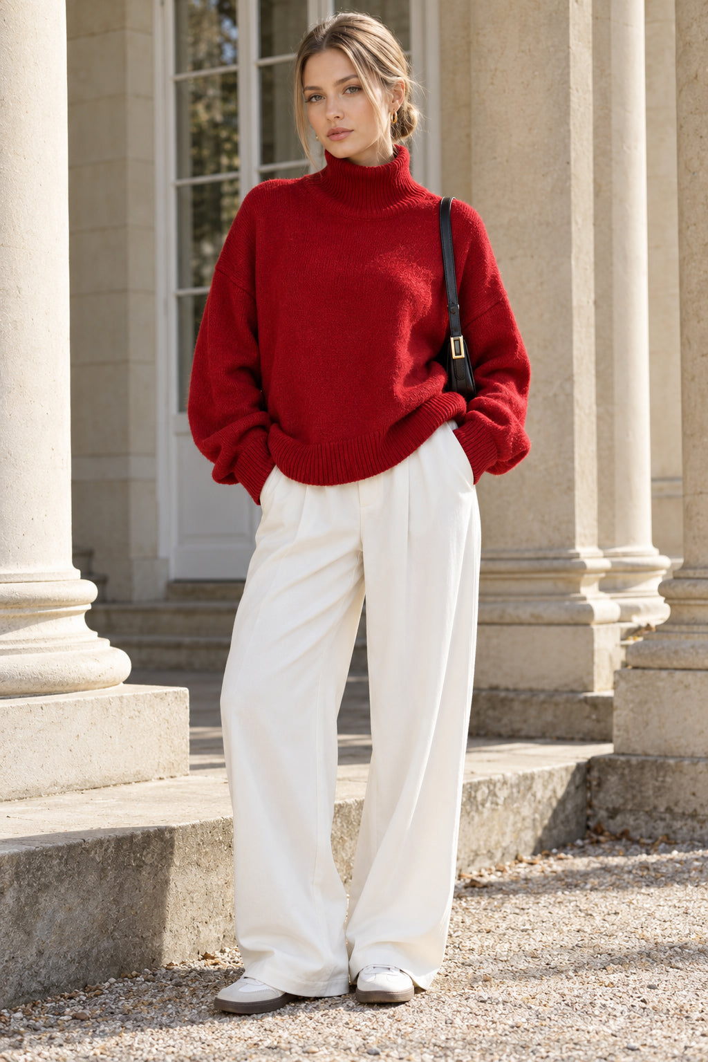 Oversize Vintage Turtleneck Winter Sweater