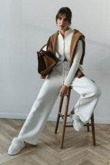 Stand Collar Slim Fit Dual Zip Cardigan