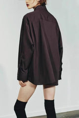 Chic Poplin Scarf Detail Blouse