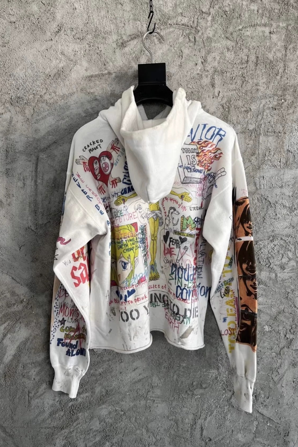 Murakami Graffiti Print Hoodie Secondary image