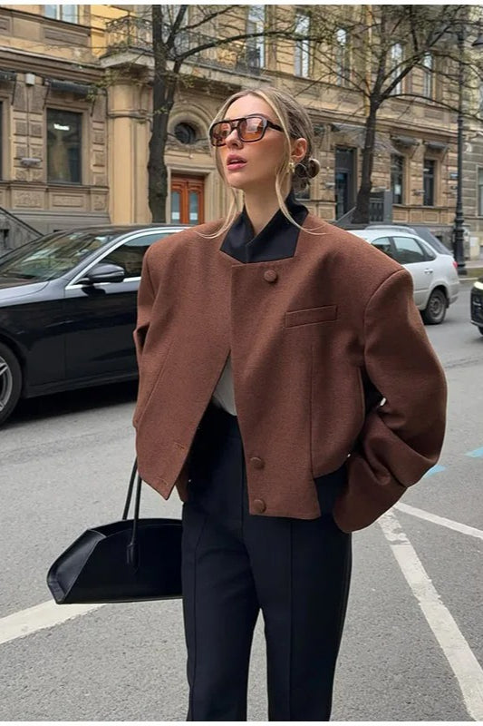Vintage Lapel Short Jacket Main image