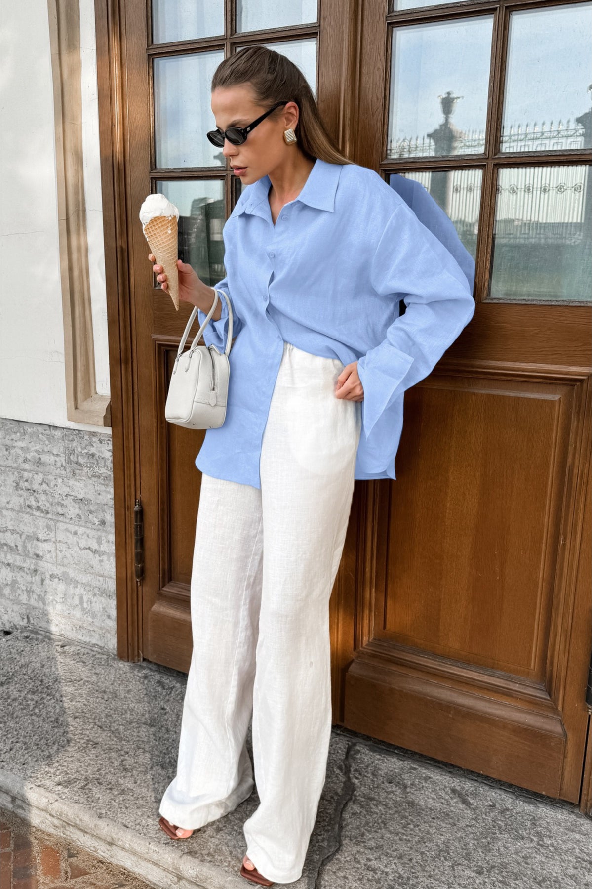 Fresh Blue Lazy Style Blouse Secondary image