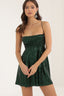 Spaghetti Strap Bow Contrast Chic  Sequin Dress