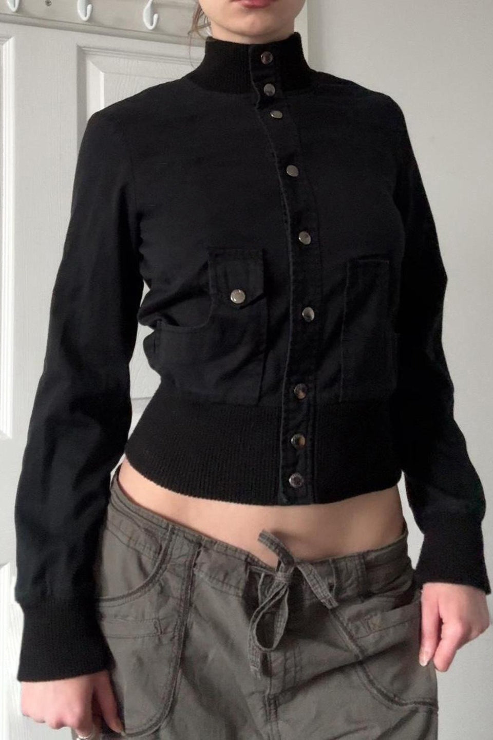 Fitted Short Band Collar Jacket Main image