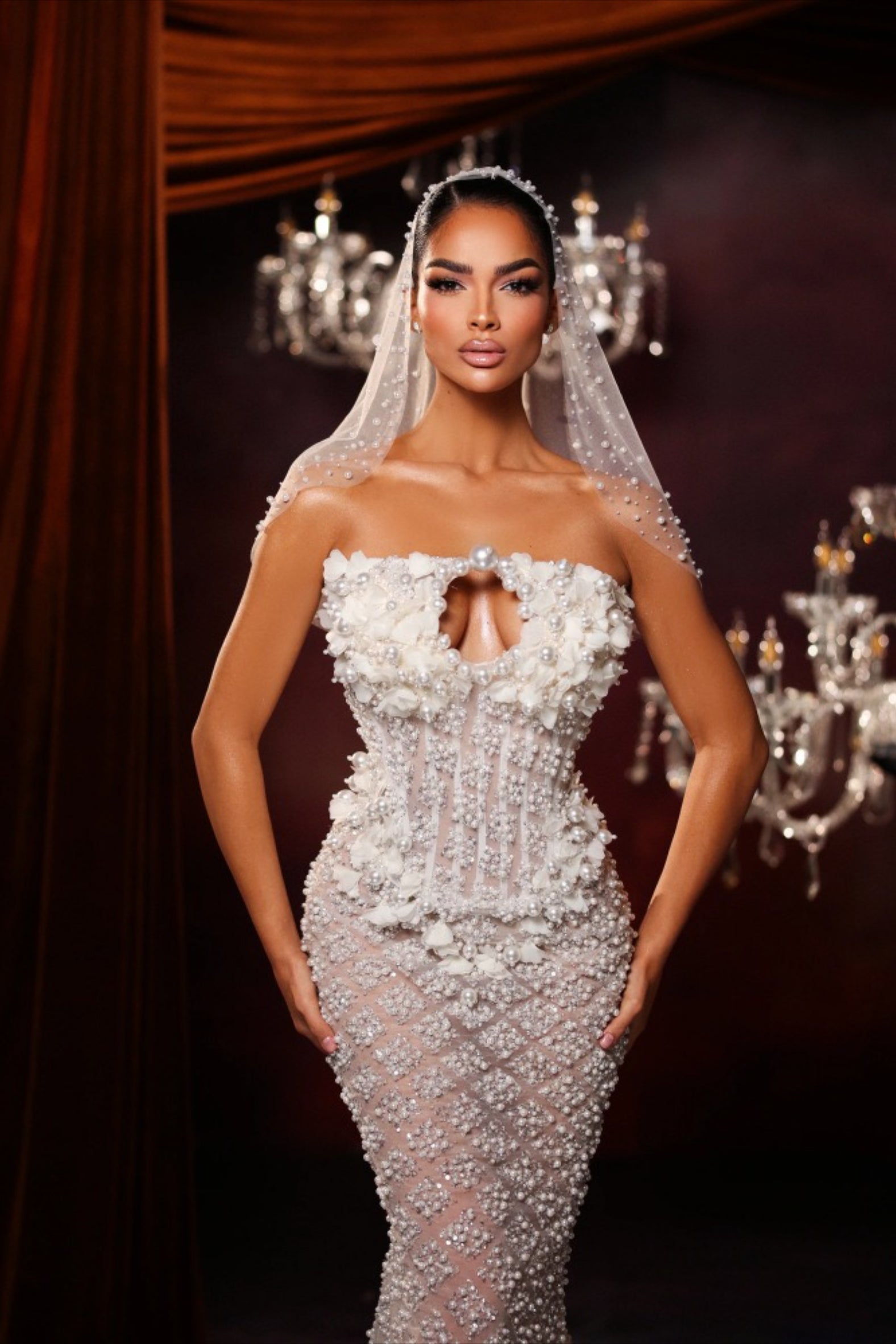 Beaded Sequin Mermaid Prom Dress Secondary image