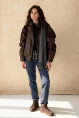 Retro Zipper PU Leather Motorcycle Jacket