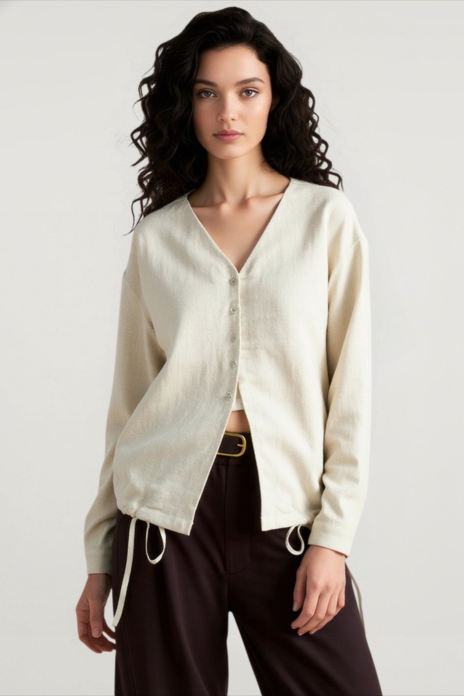 Linen Casual Everyday Blouse Main image