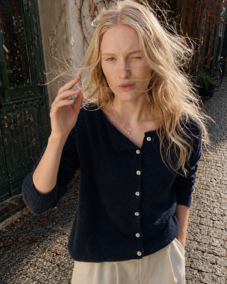 Elegant Button Knit Cardigan Main image