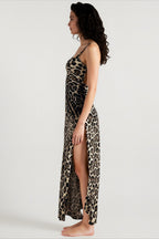Slit Bodycon Slip Dress