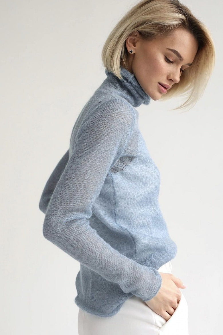 Openwork Loose Long Sleeve Knit Top