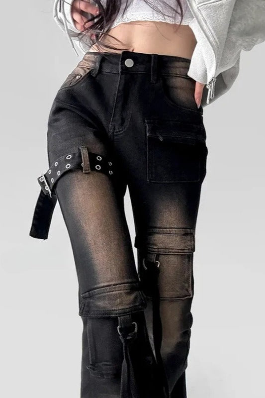 Retro Pocket Bootcut Jeans Secondary image